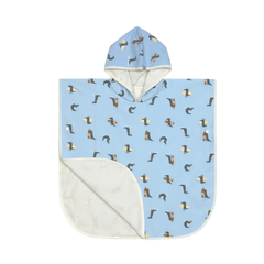 Lassig UV Korumalı Plaj Çocuk Panço Crocodile Sky Blue