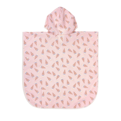 Lassig UV Korumalı Plaj Çocuk Panço Ice Cream Pale Pink