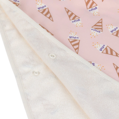 Lassig UV Korumalı Plaj Çocuk Panço Ice Cream Pale Pink