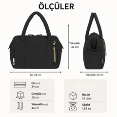 Lassig Yula Weekender Bebek Bakım Çantası Black