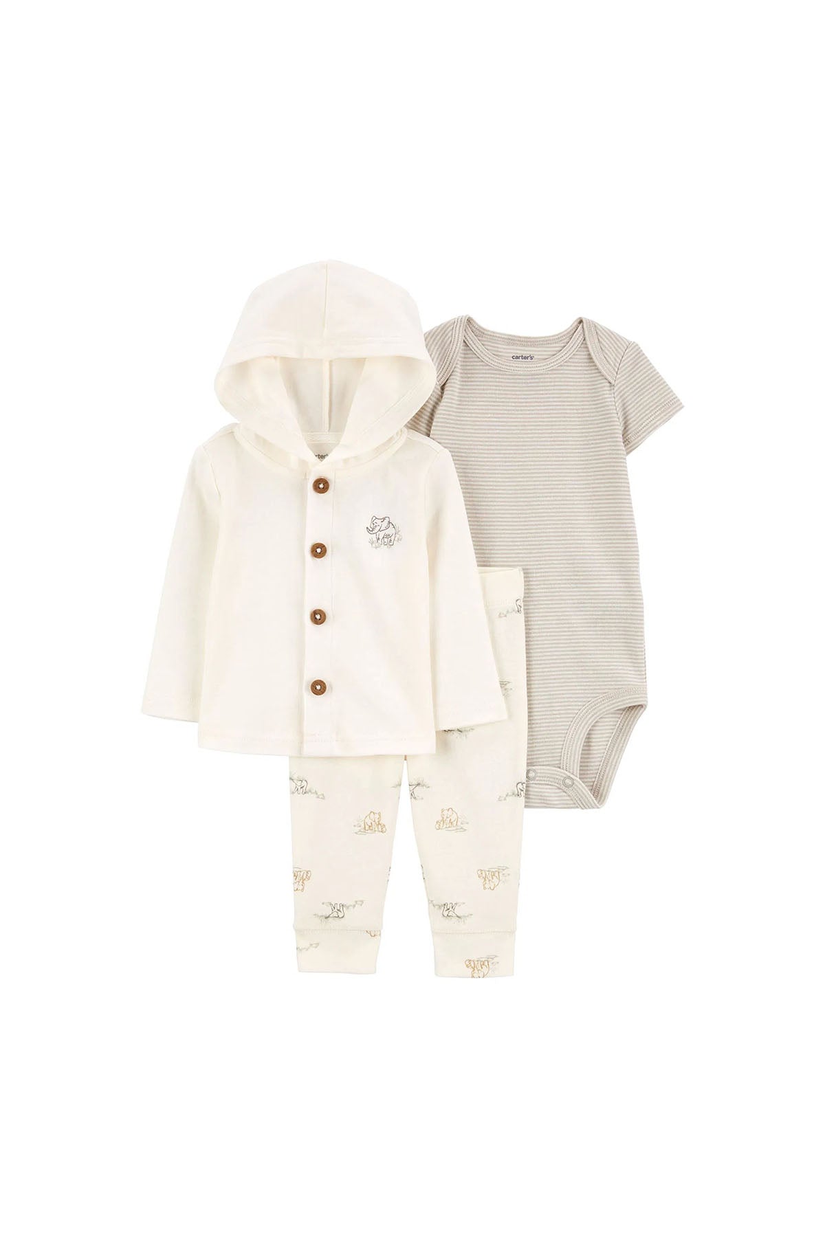 Layette Bebek 3'lü Hırkalı Set