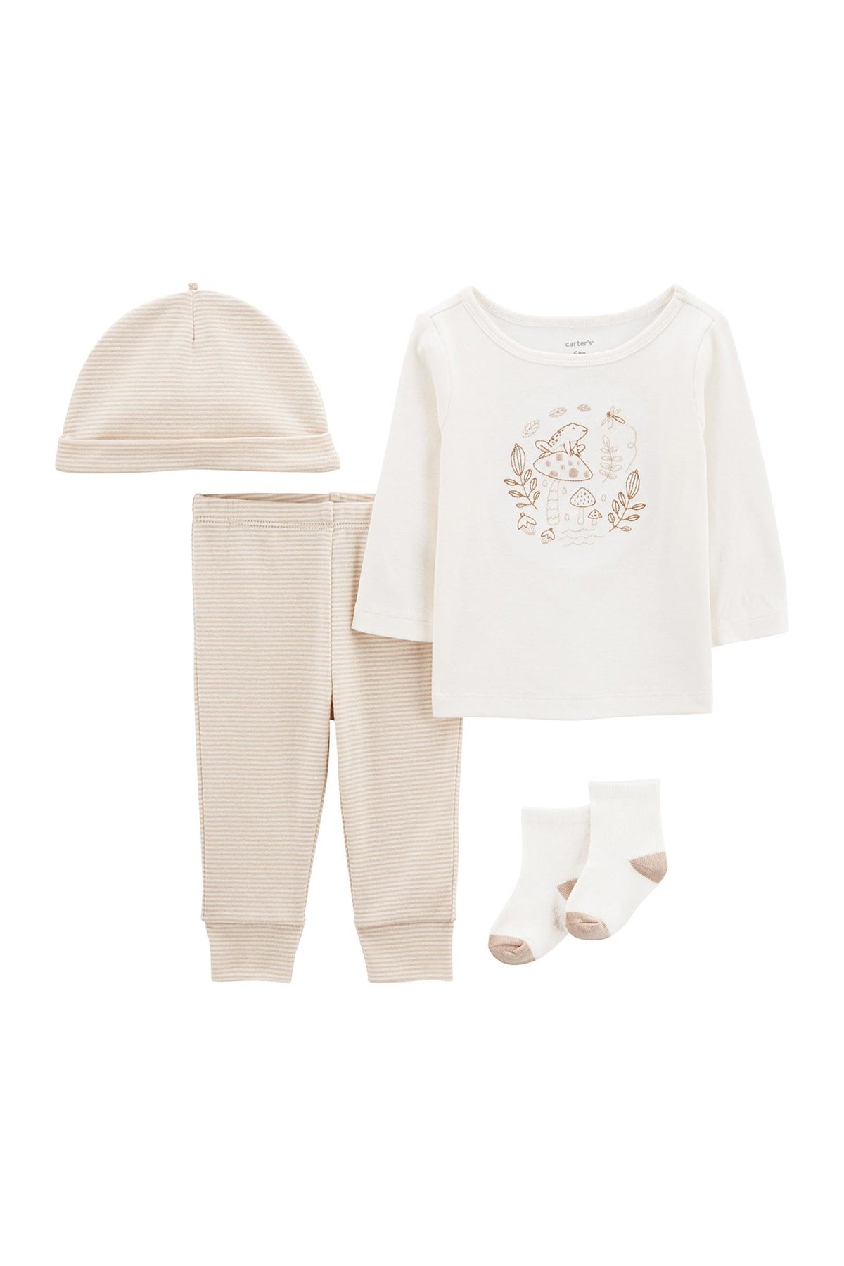 Carter's Layette Bebek 4'lü Alt Üst Set