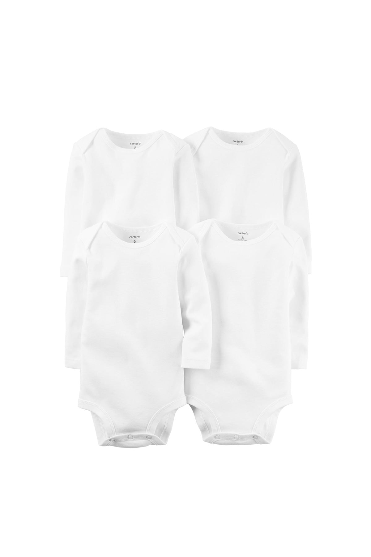 Layette Bebek 4'lü Beyaz Body Set - LS