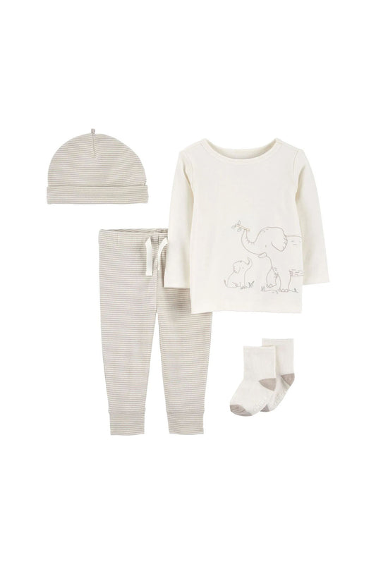 Carter's Layette Bebek Alt Üst Set 4'lü Paket