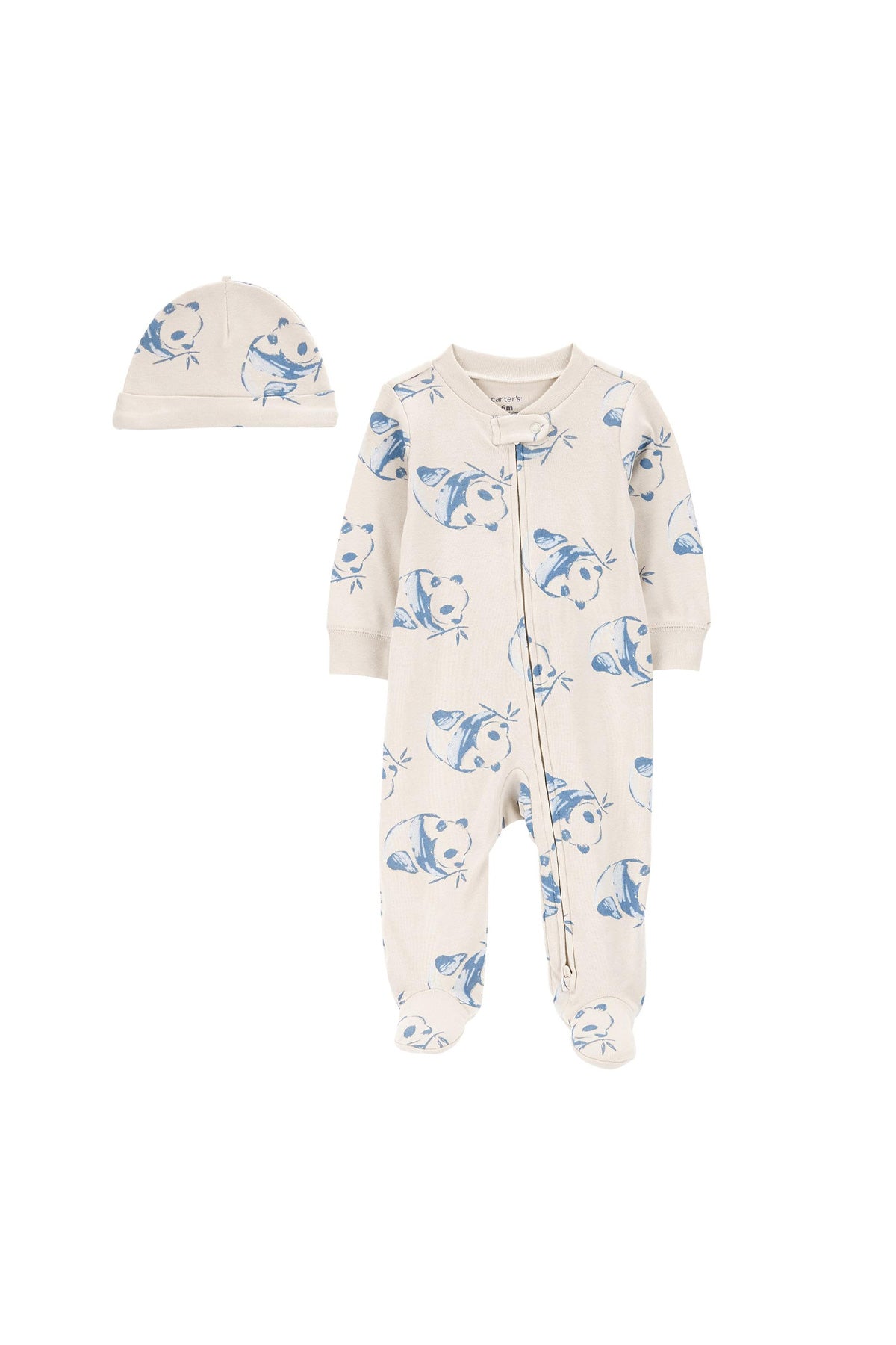 Layette Erkek Bebek 2'li Tulum Şapka Set