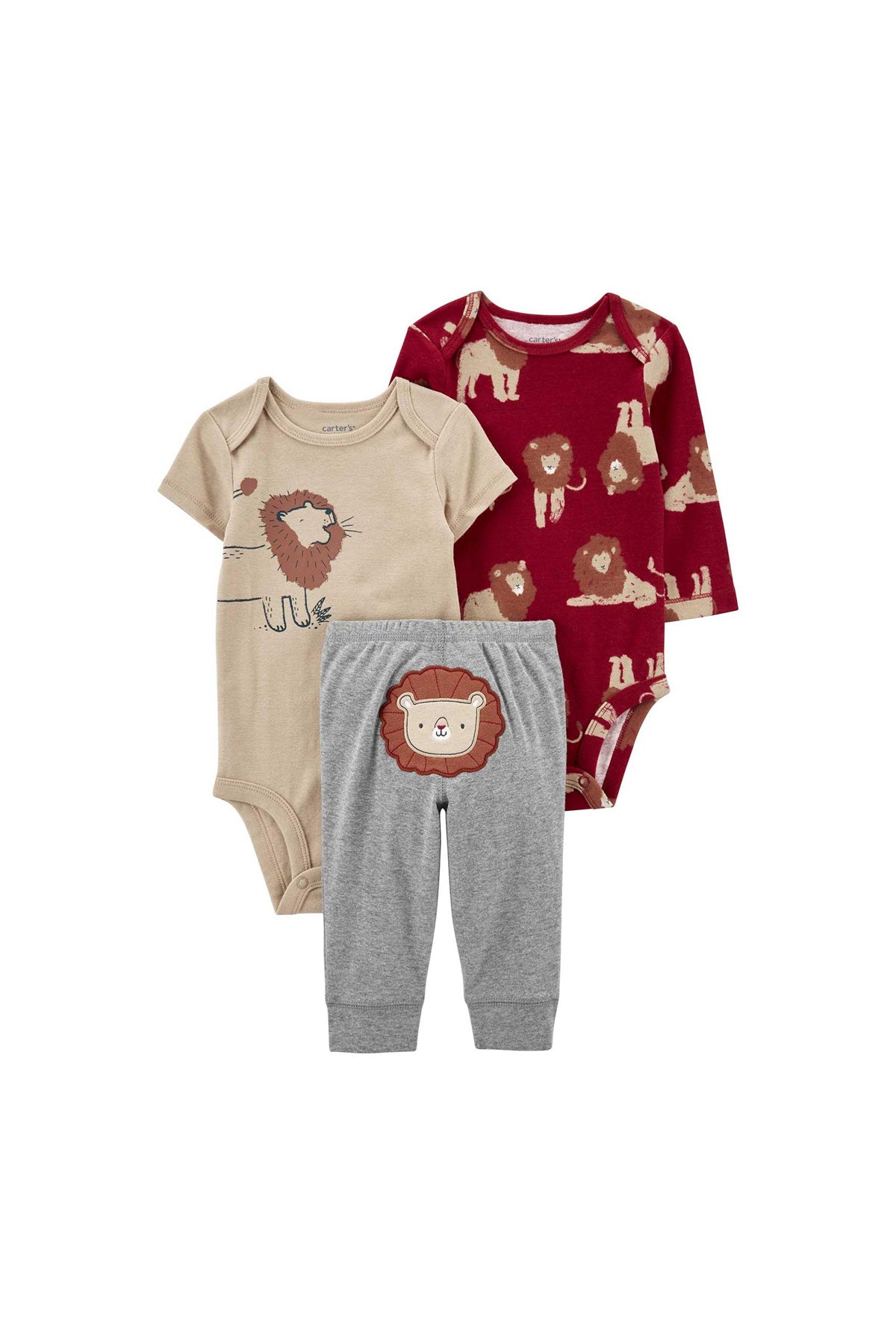 Layette Erkek Bebek 3'lü Alt Üst Set