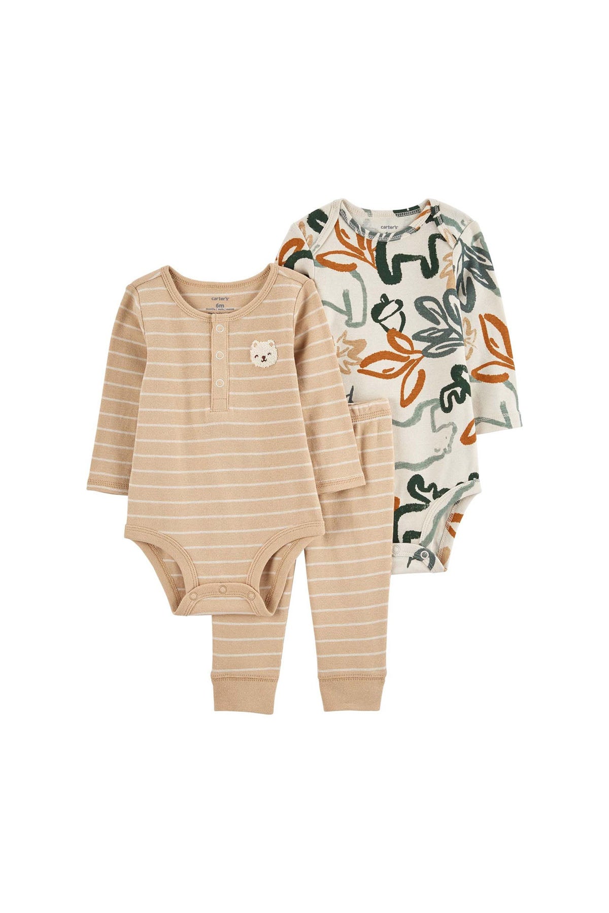 Layette Erkek Bebek 3'lü Alt Üst Set