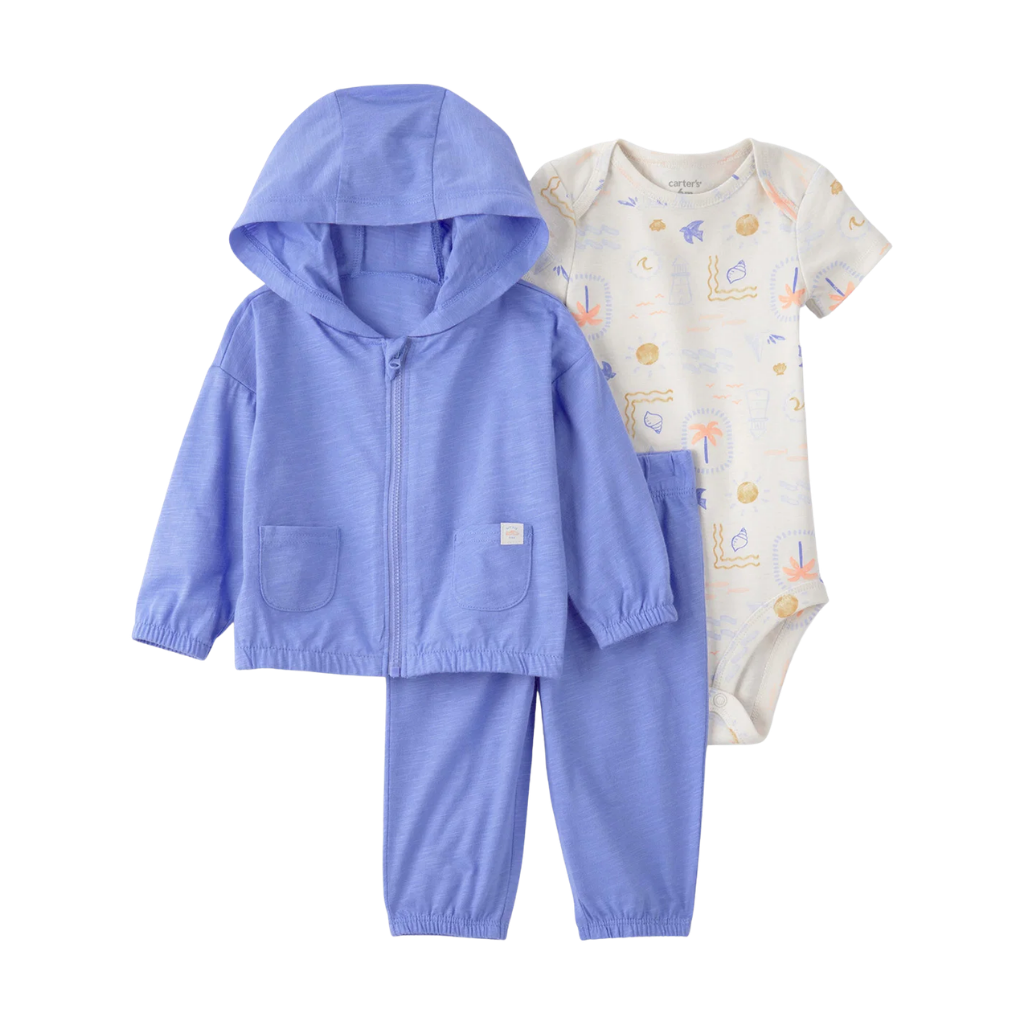 Carter's Layette Erkek Bebek 3’lü Hırkalı Set