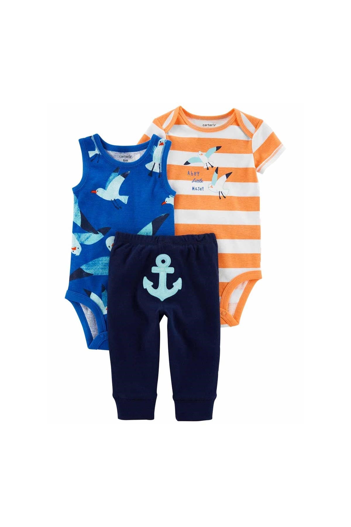 Layette Erkek Bebek 3lü Set