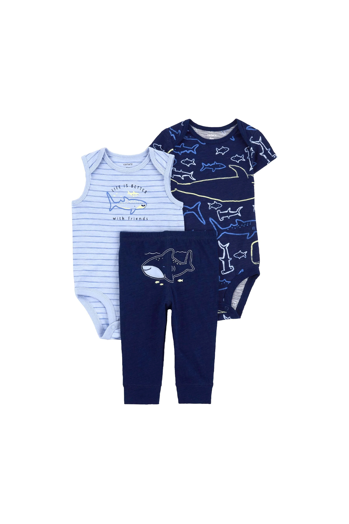 Layette Erkek Bebek 3Lü Set