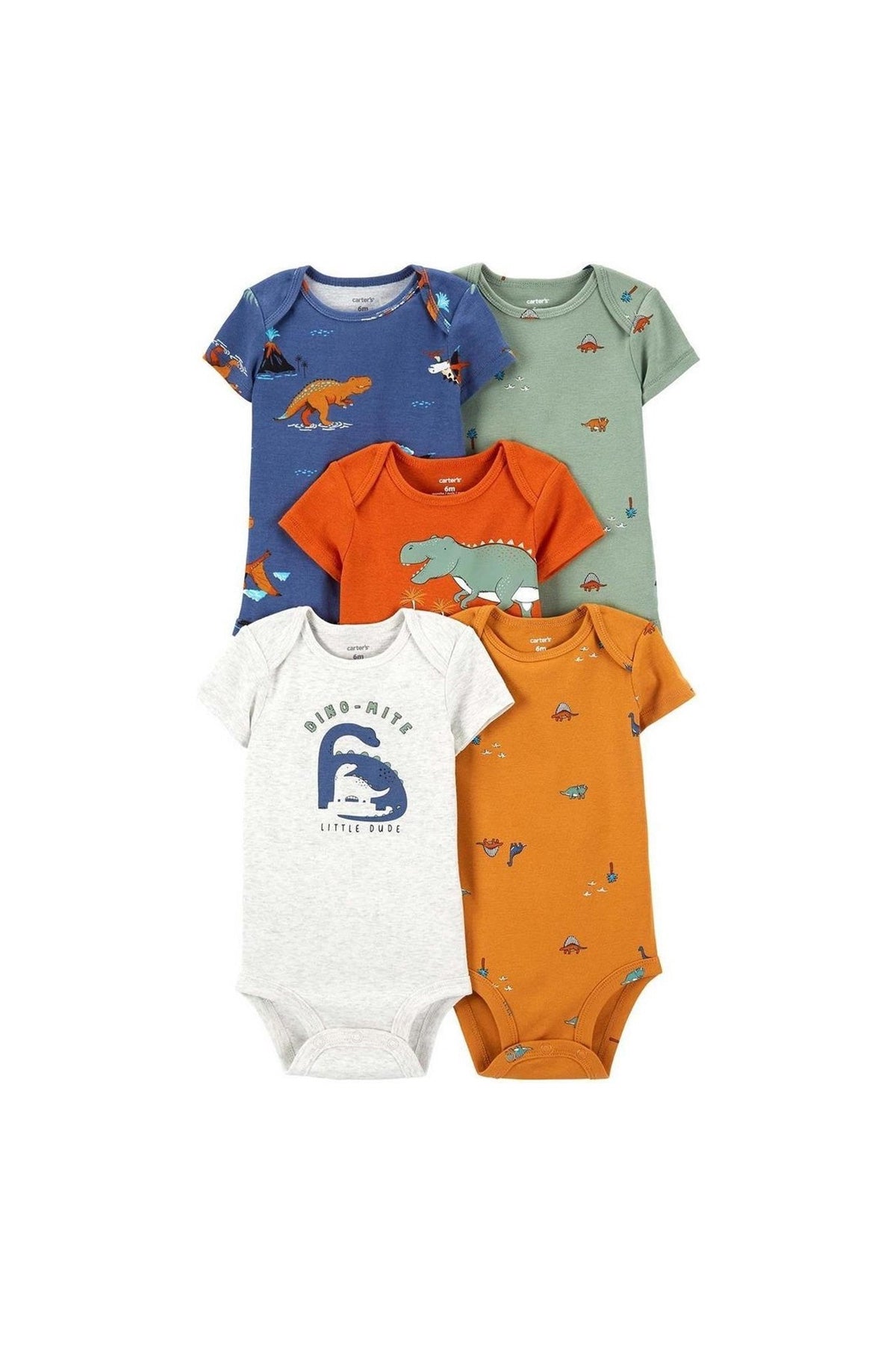 Carter's Layette Erkek Bebek 5’li Kısa Kollu Body