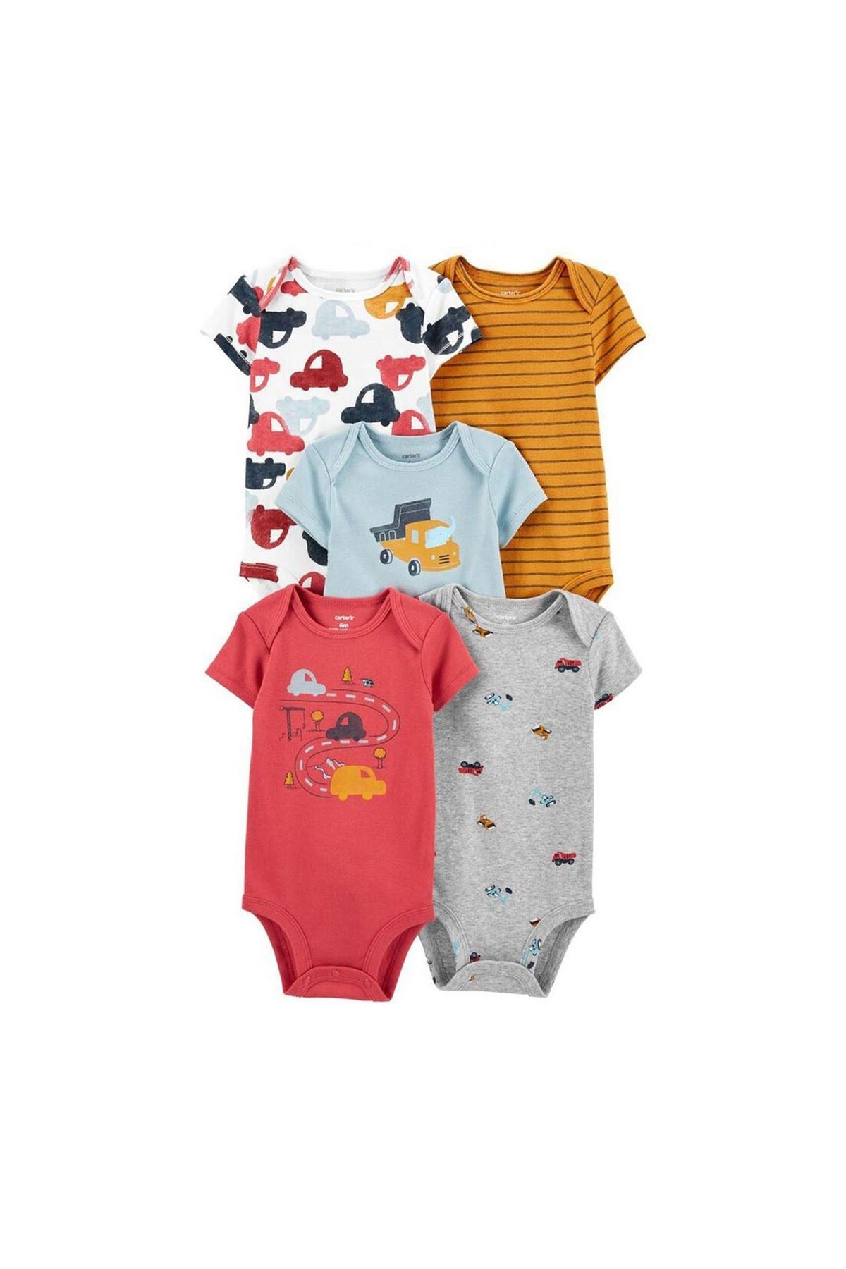 Layette Erkek Bebek 5li Uzun Kollu Body Set