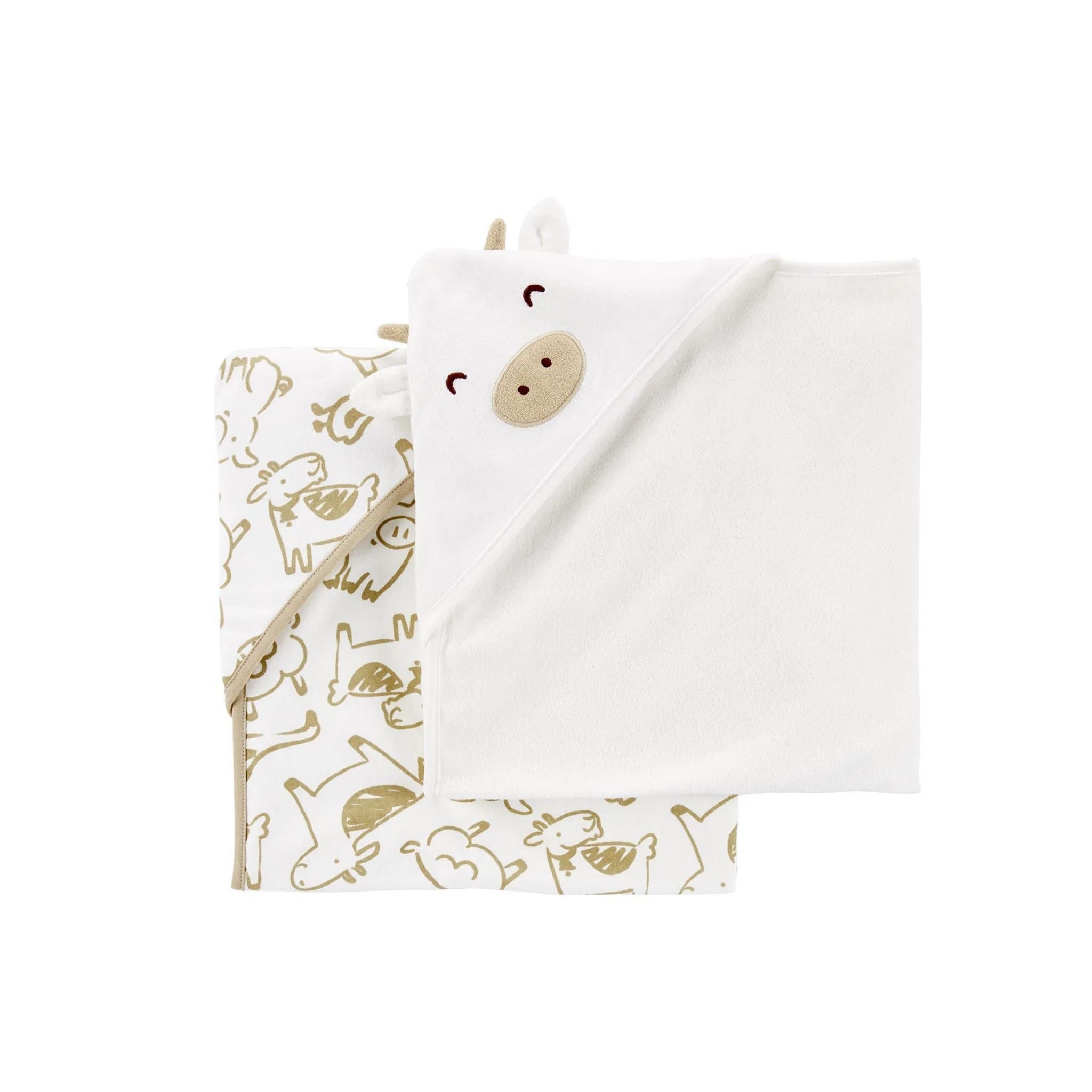 Carter's Layette Kız Bebek 2'li Banyo Havlusu