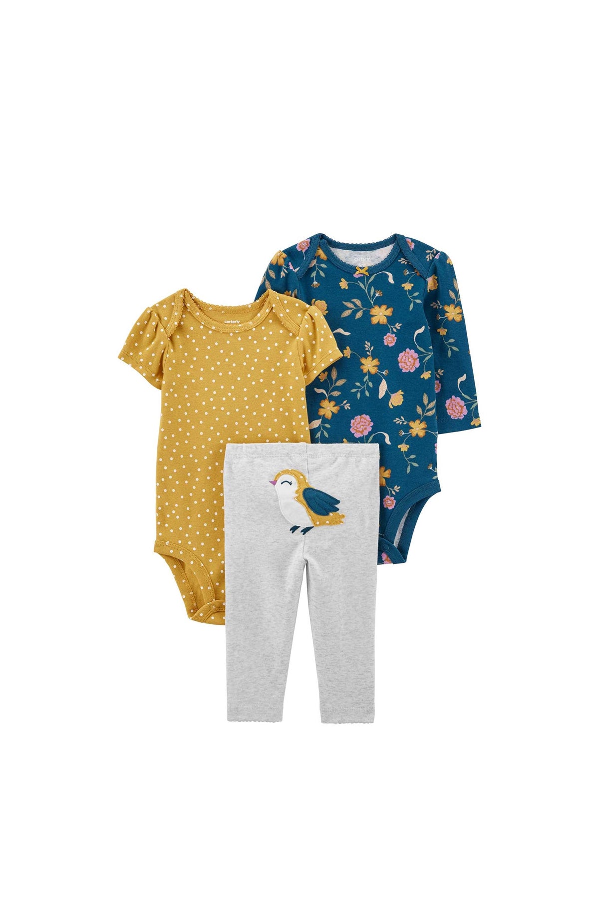 Layette Kız Bebek 3'lü Alt Üst Set