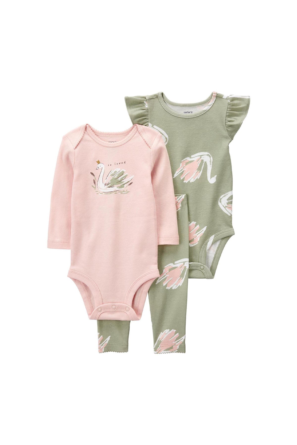 Layette Kız Bebek 3'lü Alt Üst Set