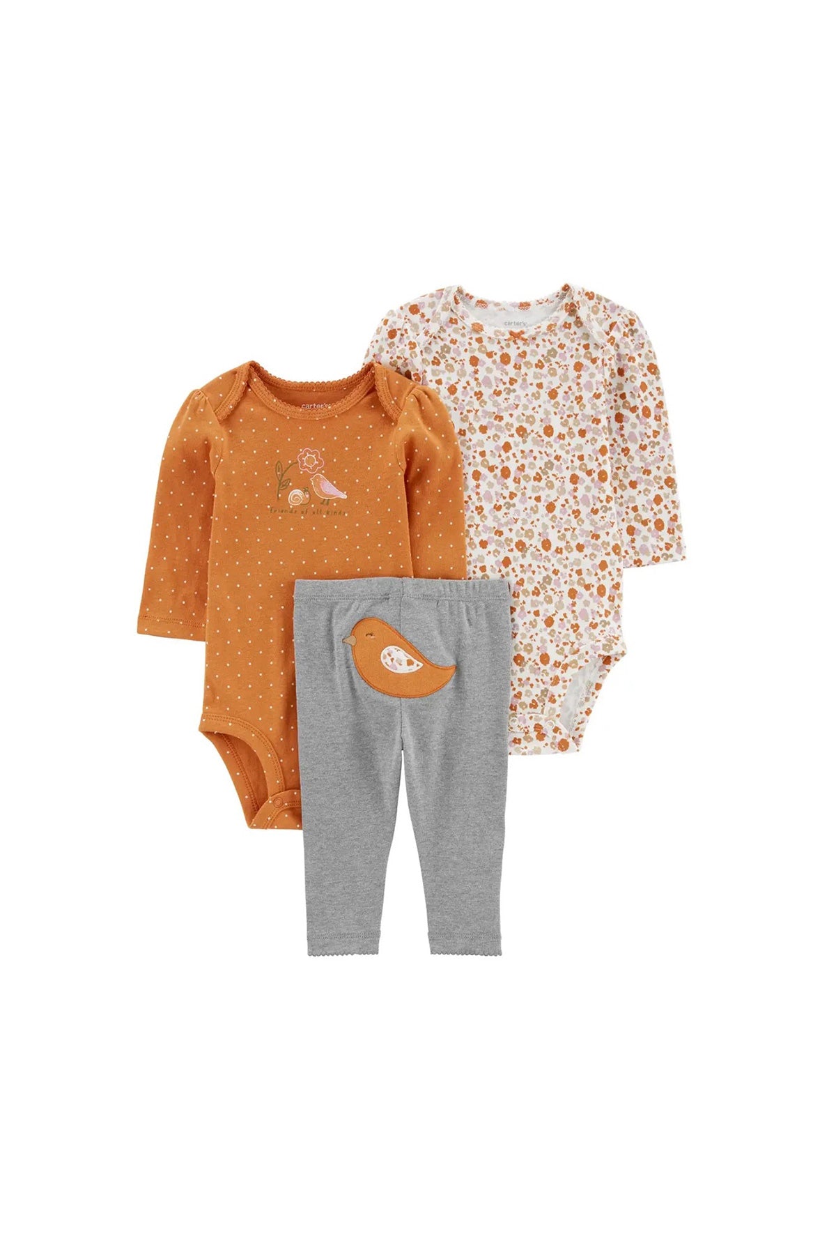 Layette Kız Bebek 3'lü Alt Üst Set