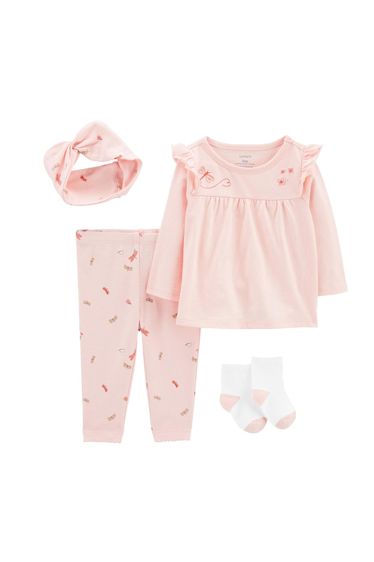 Layette Kız Bebek 4'lü Alt Üst Set