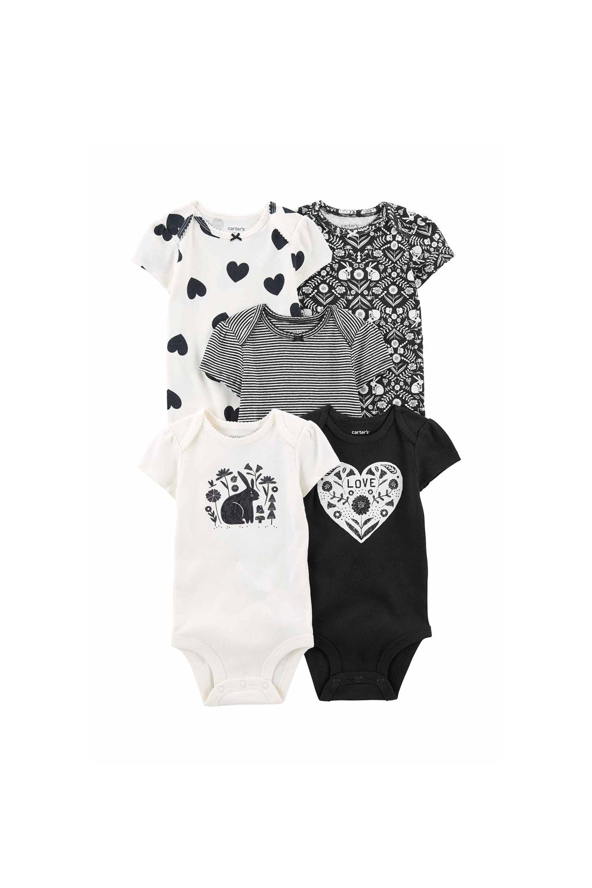 Layette Kız Bebek 5'li Body Set