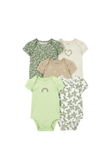 Carter's Layette Kız Bebek 5’li Kısa Kollu Body