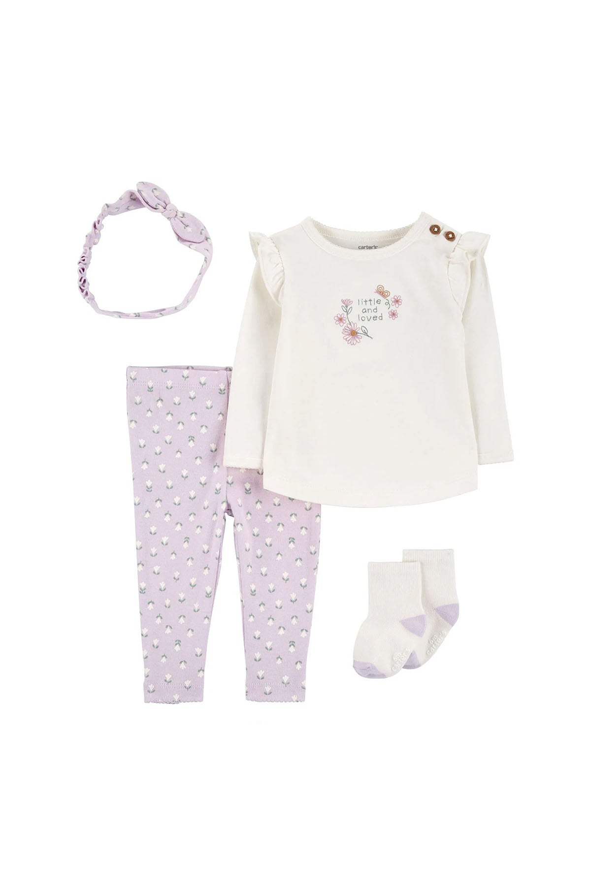 Layette Kız Bebek Alt Üst Set 4'lü Paket