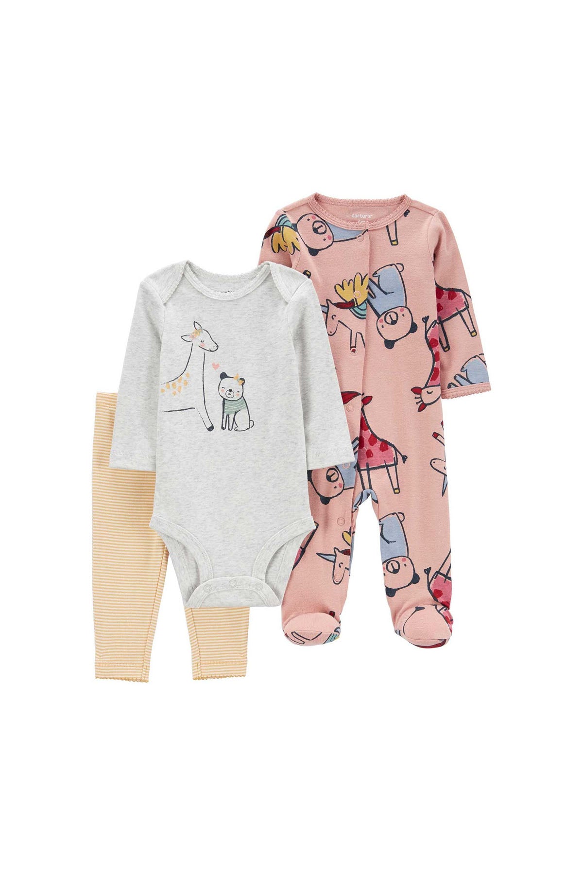 Layette Kız Bebek Tulumlu Set