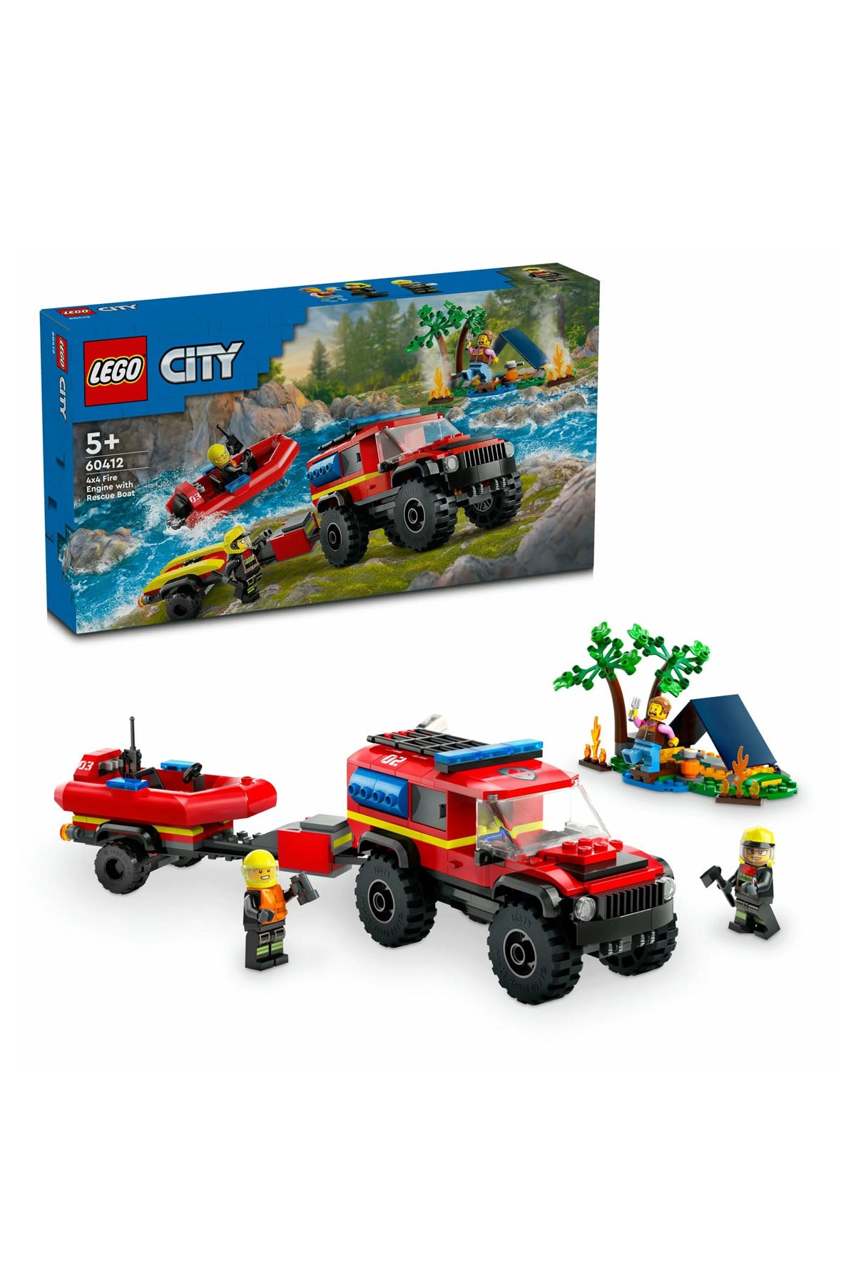 Lego City 4x4 Kurtarma Botlu İtfaiye Kamyonu 60412