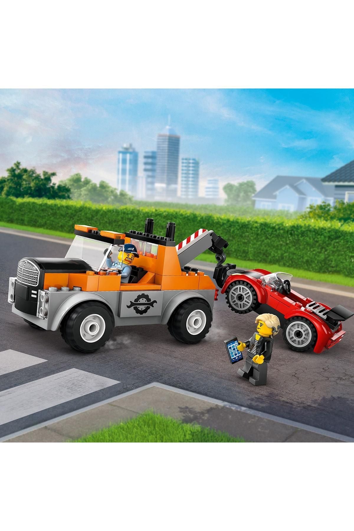 Lego City Çekici Kamyon ve Spor Araba Tamiri 60435