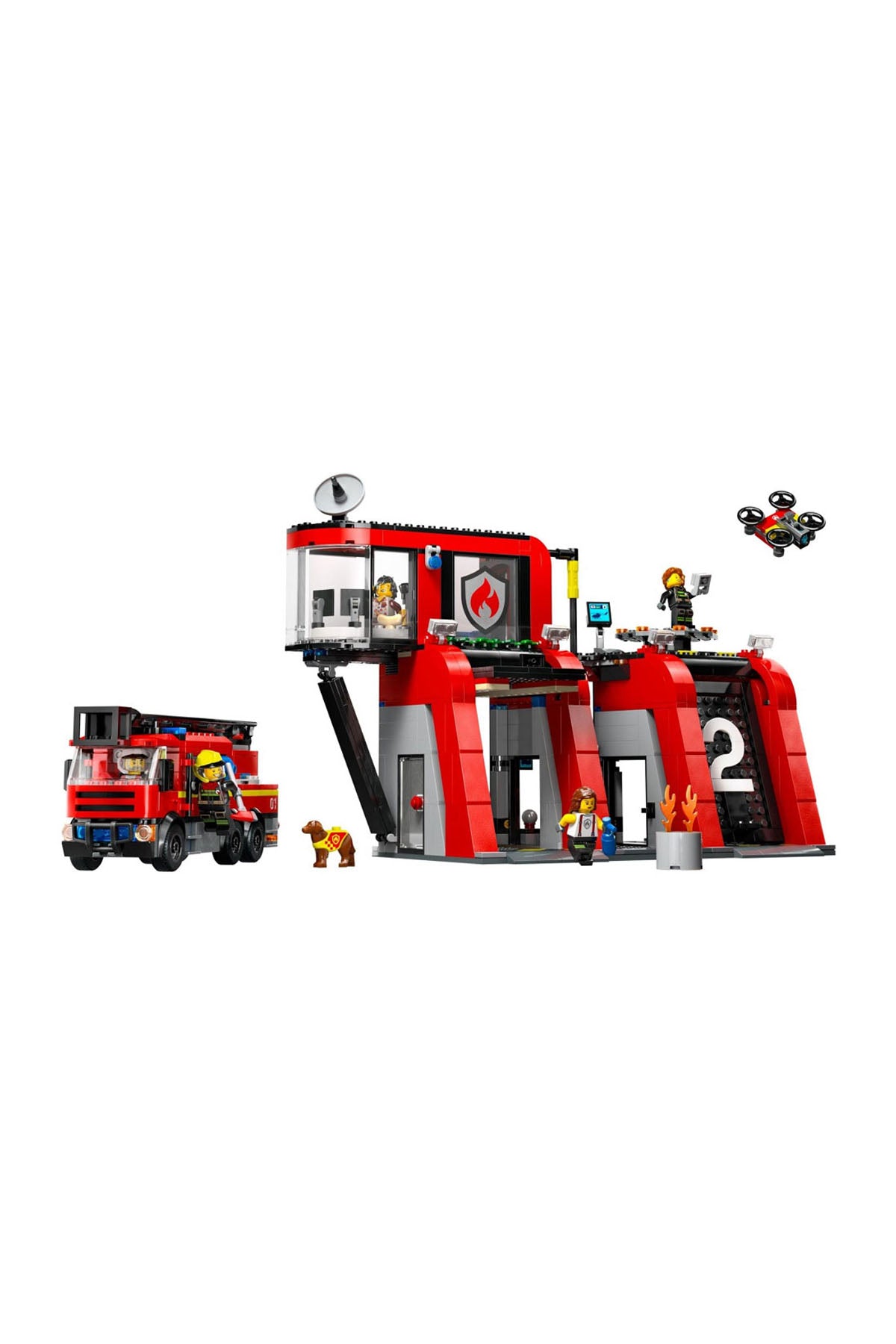 Lego City İtfaiye Kamyonlu İtfaiye Merkezi 60414