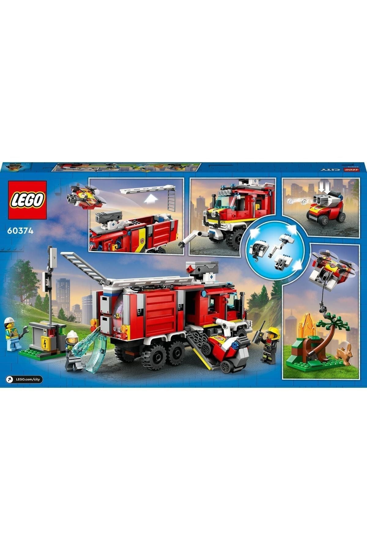 Lego City İtfaiye Komuta Kamyonu 60374