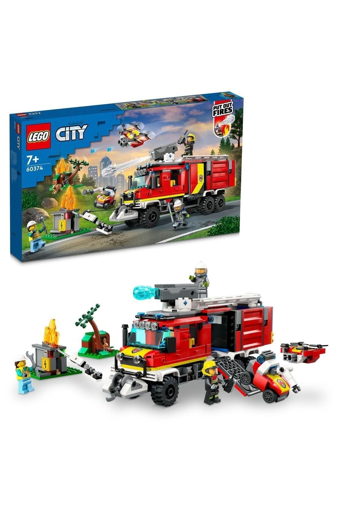 Lego City İtfaiye Komuta Kamyonu 60374