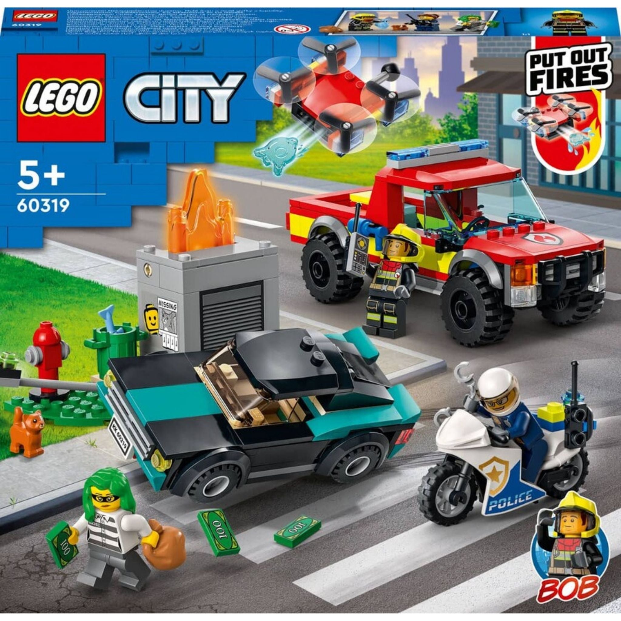 Lego City İtfaiye Kurtarma Operasyonu Ve Polis Takibi 60319