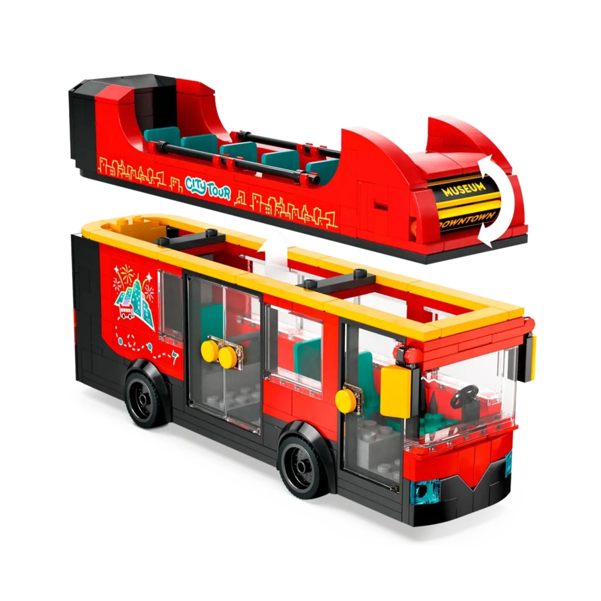 Lego City Kırmızı İki Katlı Gezi Otobüsü Oyuncağı 60407