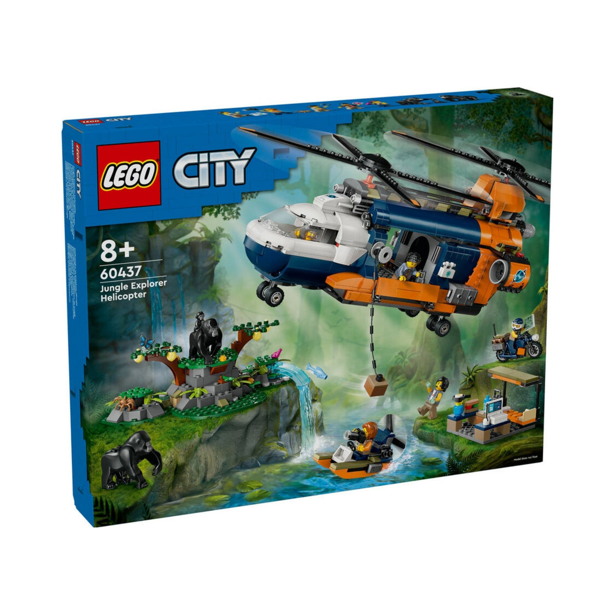 Lego City Orman Kaşifinin Helikopteri Kamp Yerinde Seti 60437