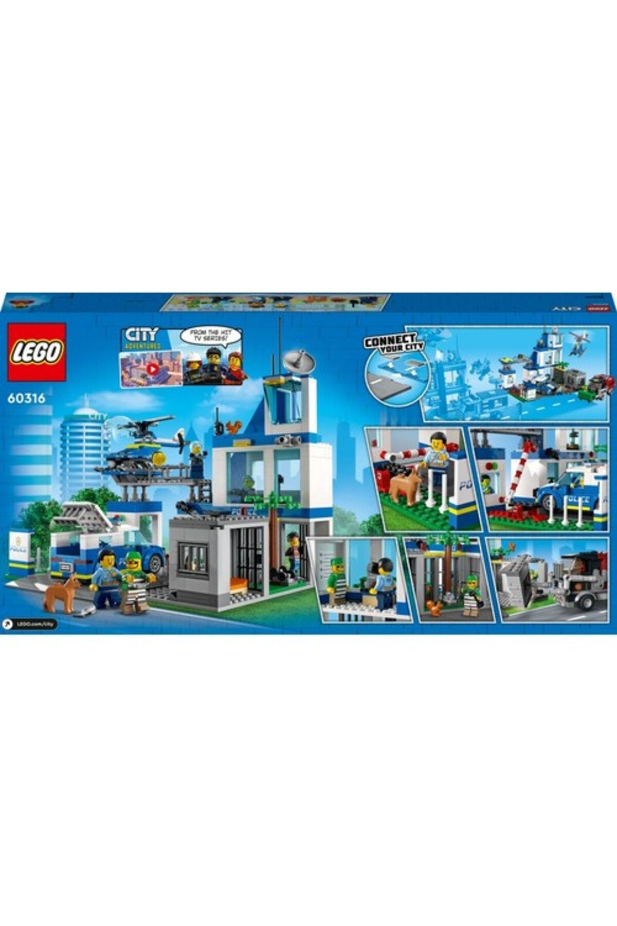 LEGO ® City Polis Merkezi 60316 Yapım Seti (668 Parça)