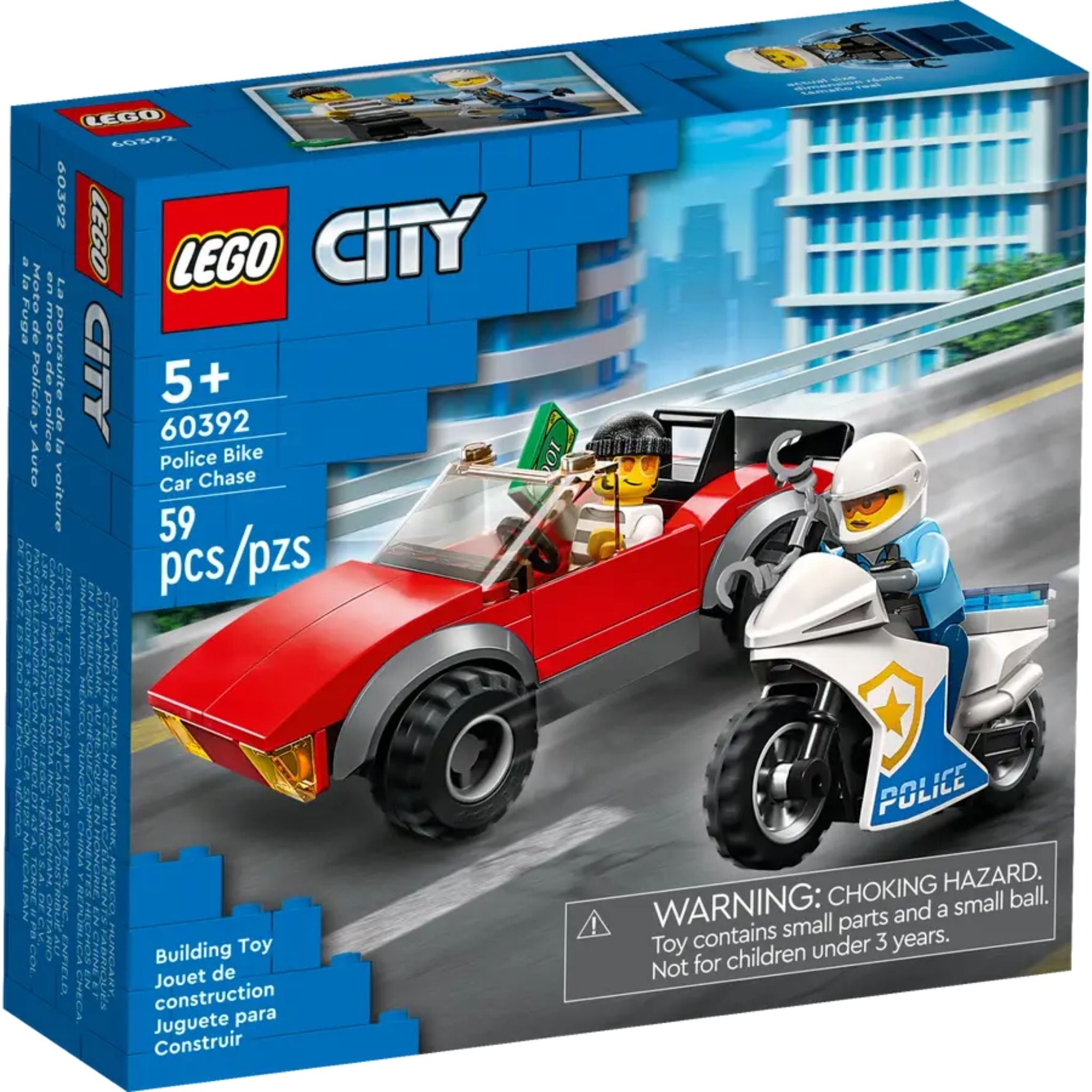 Lego City Polis Motosikleti Araba Takibi 60392