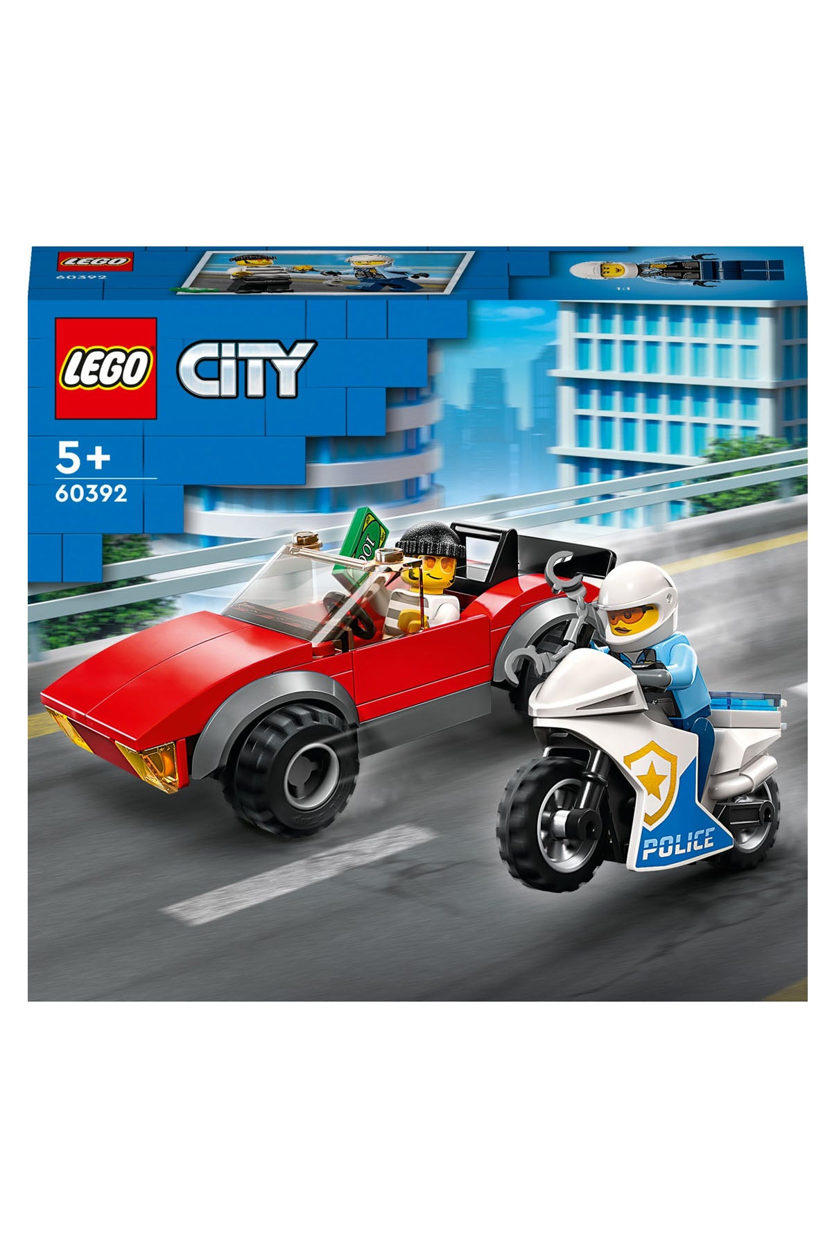 Lego City Polis Motosikleti Araba Takibi 60392