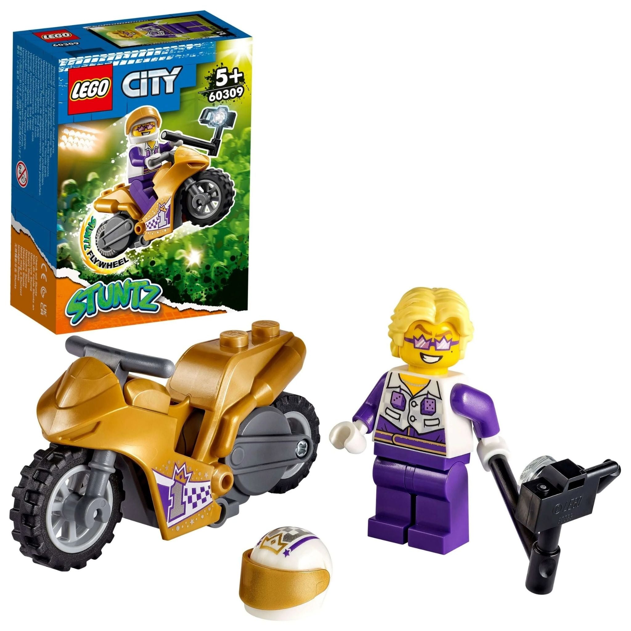 Lego City Stuntuz Kameralı Gösteri Motosikleti 60309