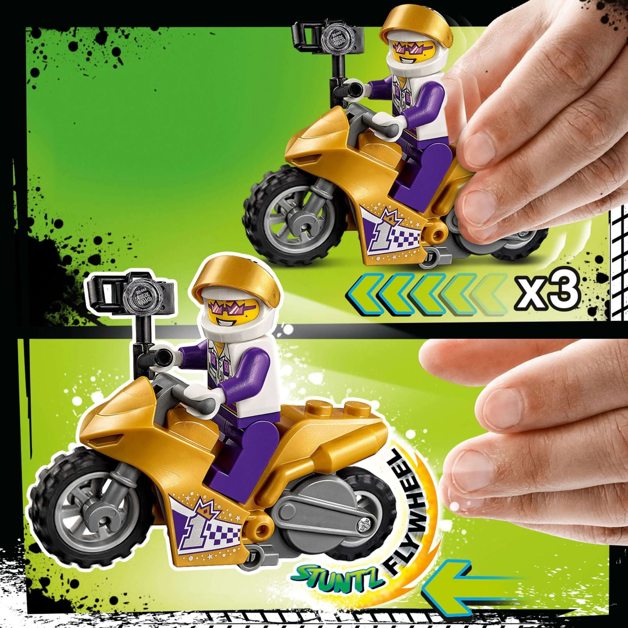 Lego City Stuntuz Kameralı Gösteri Motosikleti 60309