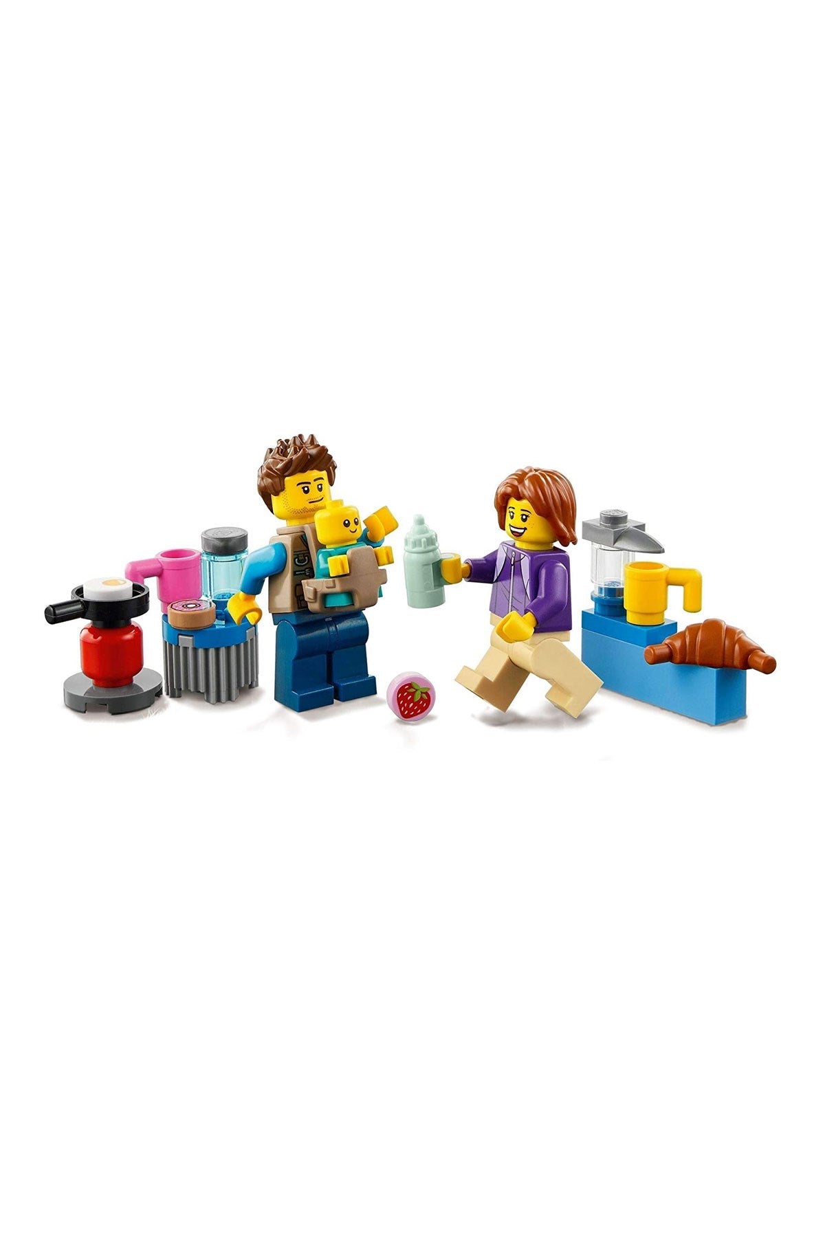 LEGO City Tatilci Karavanı 60283 Yapım Seti; Çocuklar için Harika bir Tatil Oyuncağı (190 Parça)