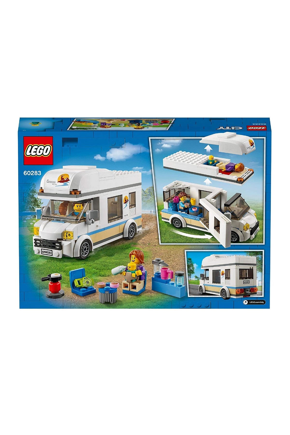 LEGO City Tatilci Karavanı 60283 Yapım Seti; Çocuklar için Harika bir Tatil Oyuncağı (190 Parça)