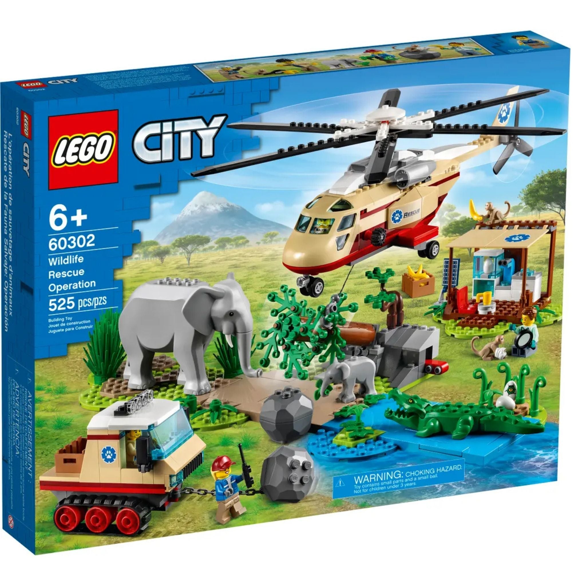 Lego City Wildlife Rescue Operation 60302 525 Parça