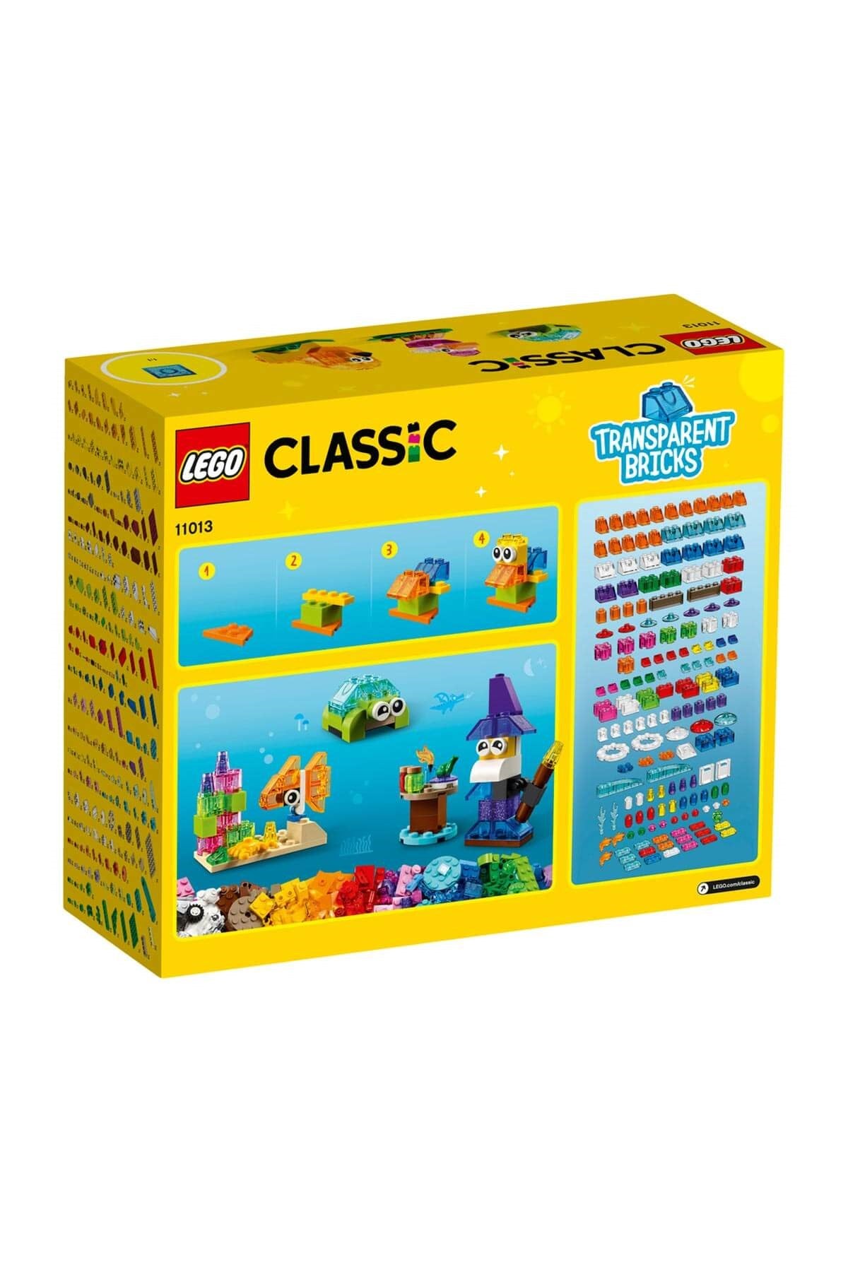 LEGO Classic Yaratıcı Şeffaf Yapım Parçaları 11013 Şeffaf Yapım Parçaları İçeren Yapım Seti; Yaratıc