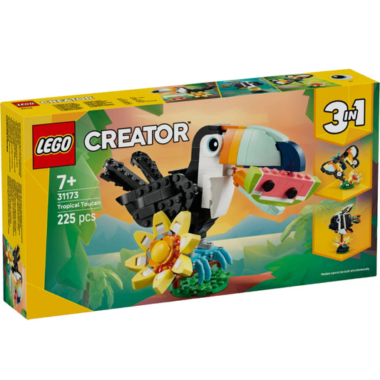 Lego Creator 3 in 1 Vahşi Hayvanlar: Tropikal Tukan Kuşu 31173