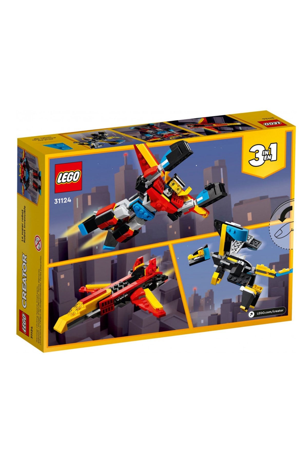 Lego Creator 3’ü 1 Arada Süper Robot 31124