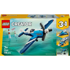 Lego Creator 3'ü 1 Arada Uçak: Yarış Uçağı Araç Oyun Seti 31160