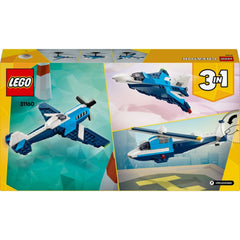 Lego Creator 3'ü 1 Arada Uçak: Yarış Uçağı Araç Oyun Seti 31160
