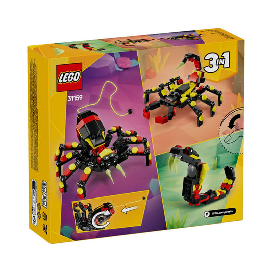 Lego Creator 3'ü 1 Arada Vahşi Hayvanlar: Şaşırtıcı Örümcek Oyun Seti 31159