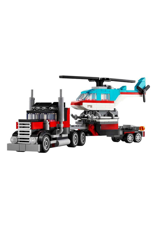 Lego Creator Helikopterli Açık Kasa Kamyon 31146