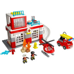 Lego Duplo Kurtarma İtfaiye Merkezi Ve Helikopter 10970 Yapım Seti (117 Parça)
