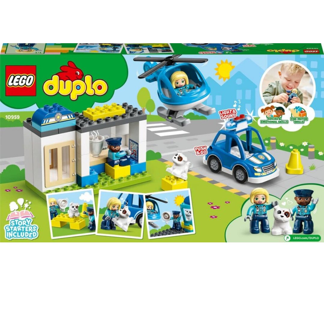 Lego Duplo Kurtarma Polis Merkezi ve Helikopter-10959